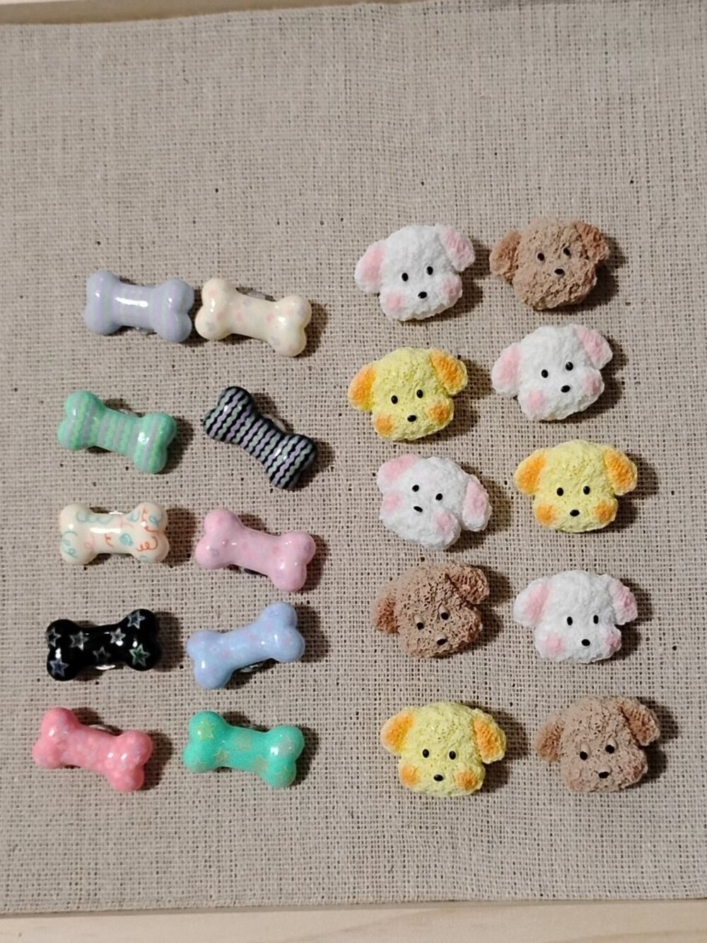 20 Pcs Adorable Puppies & Bones Decorative Push Pins Tacks Bulletin Board Pins